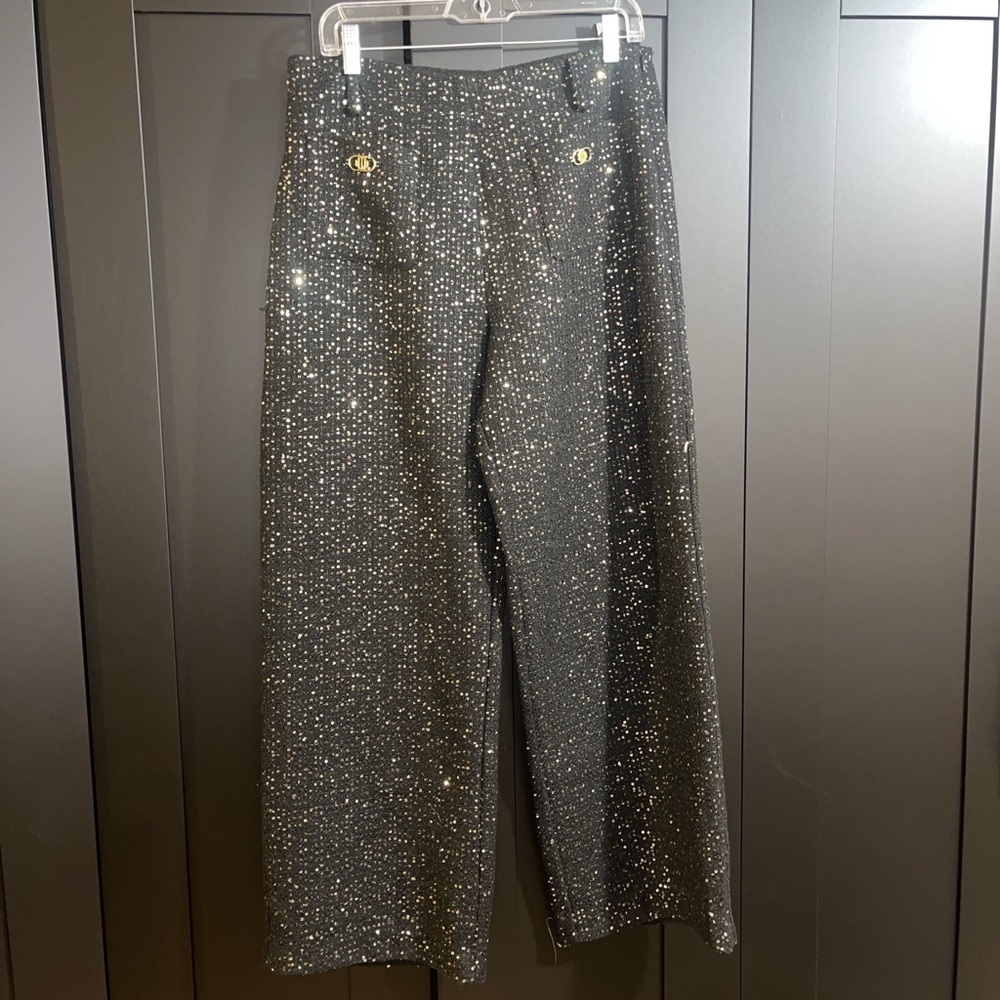 Maje sequin tweed pants NWOT